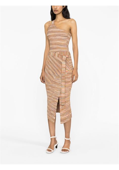 Brown Paris space-dye knitted skirt - women SIMKHAI | 2233010KCRLSPCDY